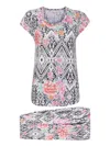 Johnny Was The Bobbie Crop Pj Set In 白色