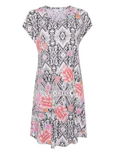 Johnny Was The Brigette Cap Sleeve Dress In White