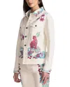 Johnny Was The Classic Denim Jacket Leilana In Cream In White