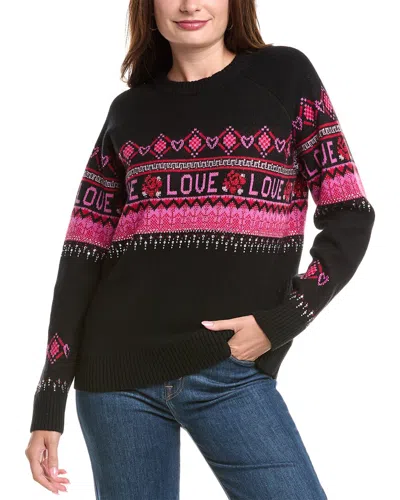 Johnny Was The Fairisle Wool & Cashmere-blend Pullover In Black
