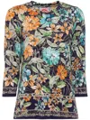 Johnny Was The Janie Favorite Printed Top In Lona Scarf Print