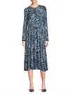 Johnny Was The Janie Favorite A-line Knit Dress In Feathery Flowery In Multi