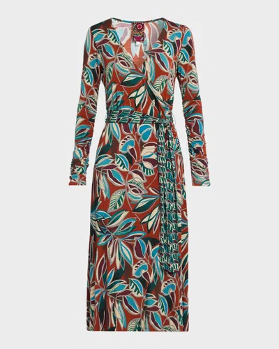 Johnny Was The Janie Favorite Botanical Midi Wrap Dress In Multi
