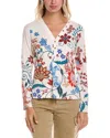 Johnny Was Janie Favorite Long Sleeve Button Henley In Prazer Print In White