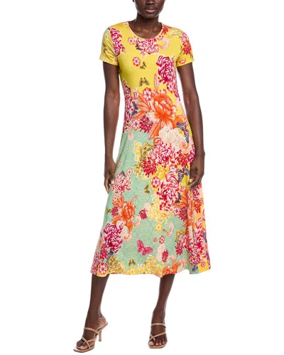 Johnny Was The Janie Favorite Cap Sleeve Dress In Yellow