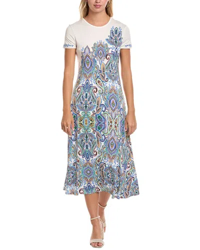 Johnny Was The Janie Favorite Cap Sleeve Dress In Ruta In White