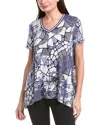 Johnny Was The Janie Favorite Printed Tee In Blue