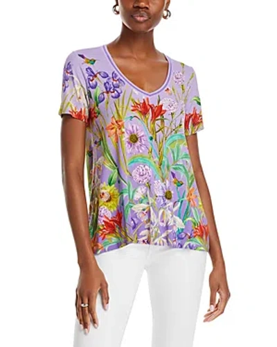 Johnny Was The Janie Favorite Floral Print Tee In Multi