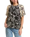 Johnny Was The Janie Favorite Flutter Raglan Sleeve T-shirt In Black