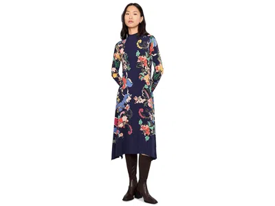 Johnny Was The Janie Favorite Hankerchief Hem Mock Neck Dress In Multi