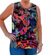 Johnny Was The Janie Favorite Henley Swing Tank In Jenny Scarf In Multi