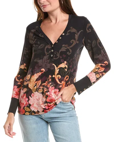Johnny Was The Janie Favorite Henley Top In Black