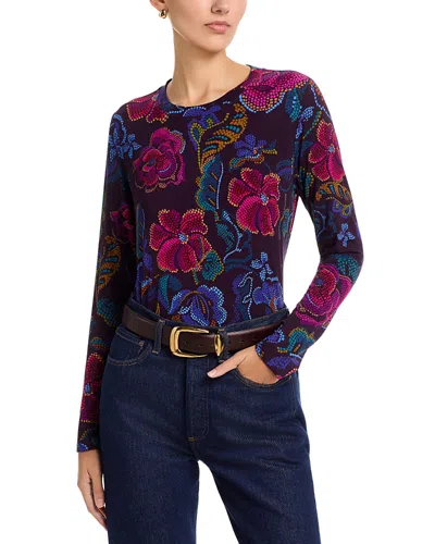 Johnny Was The Janie Favorite Long Sleeve Crewneck Tee In Multi