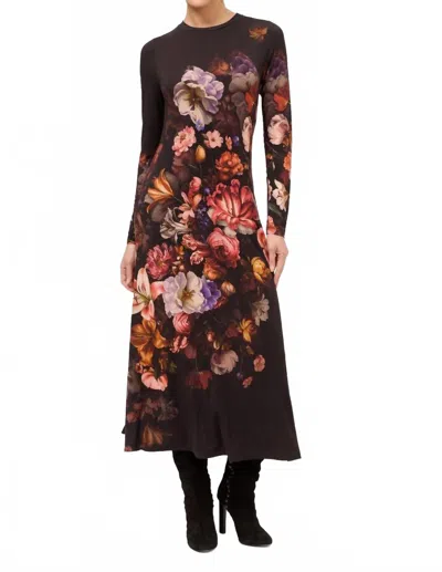 Johnny Was The Janie Favorite Long Sleeve Midi Dress In Black