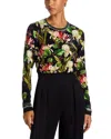 Johnny Was The Janie Favorite Long Sleeve Tee In Iris Whisper Scarf Print