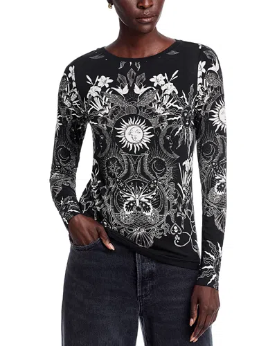 Johnny Was The Janie Favorite Long Sleeve Top In Black