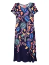 Johnny Was The Janie Favorite Boatneck Dress In Purple