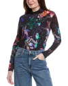 Johnny Was The Janie Favorite Mock Neck Shirt In Black