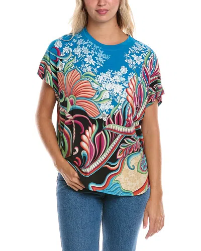 Johnny Was The Janie Favorite Poncho T-shirt In Blue