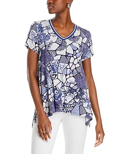 Johnny Was The Janie Favorite Printed Tee In Neutral