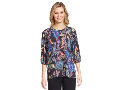 Johnny Was The Janie Favorite Puff Sleeve Top In Multi