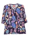 Johnny Was The Janie Favorite Puff-sleeved Top In Multi