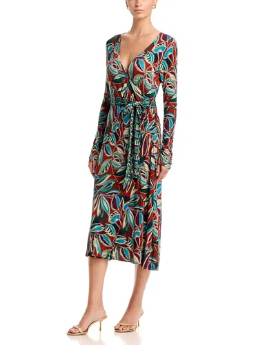 Johnny Was The Janie Favorite Ruched Sleeve Wrap Dress In Multi