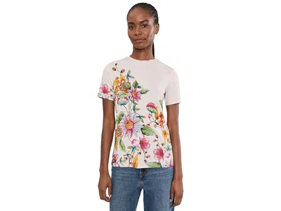 Johnny Was The Janie Favorite Short Sleeve Crew Neck Tee-orl In White