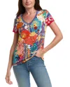 Johnny Was The Janie Favorite Short Sleeve V In Multi