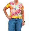 Johnny Was The Janie Favorite Short Sleeve V-neck Tee In Charlie In Multi