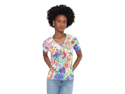 Johnny Was The Janie Favorite Short Sleeve V-neck T-shirts In Multi
