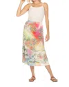 Johnny Was The Janie Favorite Single Tiered Skirt In Raffia Print In Multi