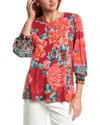 Johnny Was All-over Floral Print T-shirt In Multi