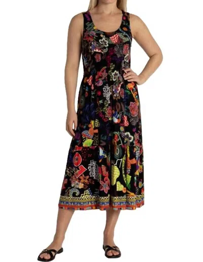 Johnny Was The Janie Favorite Smocked Tank Tiered Dress In Jenny Scarf In Multi