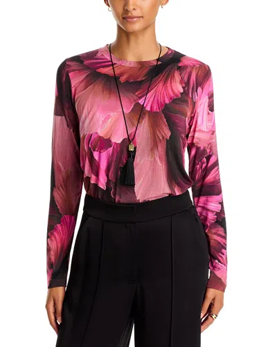 Johnny Was The Janie Favorite Stretch Long Sleeve Tee In Pink