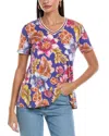 Johnny Was Plus The Janie Favorite T-shirt In Blue