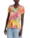 Johnny Was Janie Favorite Short Sleeve V-neck Tee In Charlie In Charlie