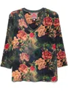 Johnny Was The Janie Favorite Tee In Catalina Blue Burnout In Blue