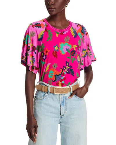 Johnny Was The Janine Favorite Henley Top In Verney Print