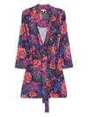 Johnny Was Jonesy Sleep Robe In Ettas Garden In Purple