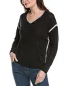 Johnny Was The Chenille Classic Whipstitch Pullover In Black