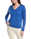 Johnny Was The Lightweight Whipstitch Silk & Linen-blend Sweater In Blue