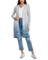 Johnny Was The Long Midi Wool Cardigan In Gray