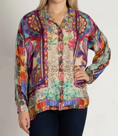 Johnny Was The Oversized Audrey Shirt In Mcanna In Multi