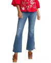 Johnny Was The Side Slit Pull-on Kick Flare Jean In Blue