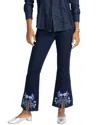 Johnny Was The Slit Pull-on Kick Flare Jean In Blue
