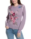 Johnny Was The Whipstitch Wool & Cashmere-blend Sweater In Purple