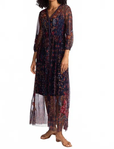 Johnny Was Theia Mesh Dress In Monika In Multi