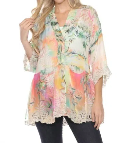 Johnny Was Tia Kimono In Raffia Print