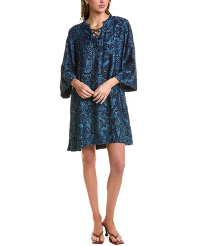 Johnny Was Tie Front Kimono Sleeve Dress In Multi